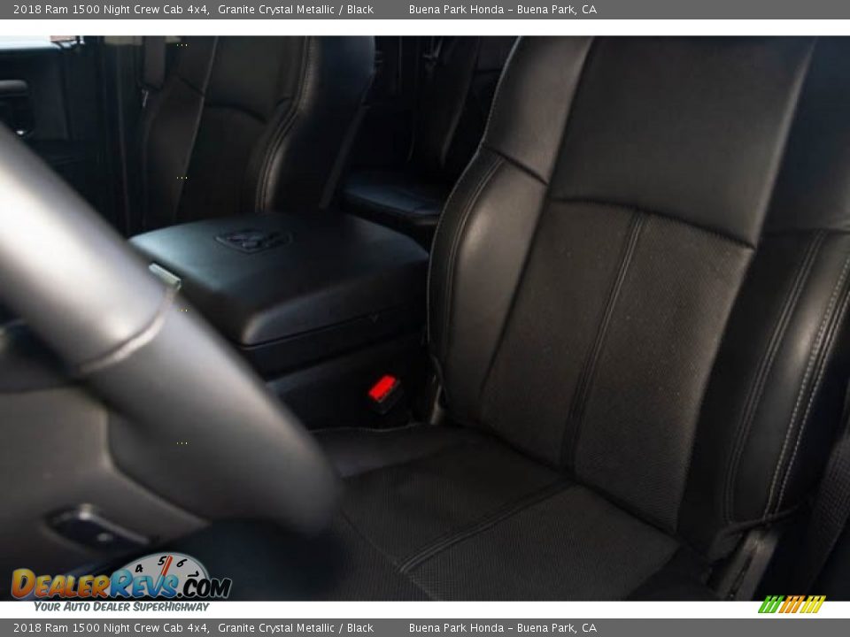 2018 Ram 1500 Night Crew Cab 4x4 Granite Crystal Metallic / Black Photo #20