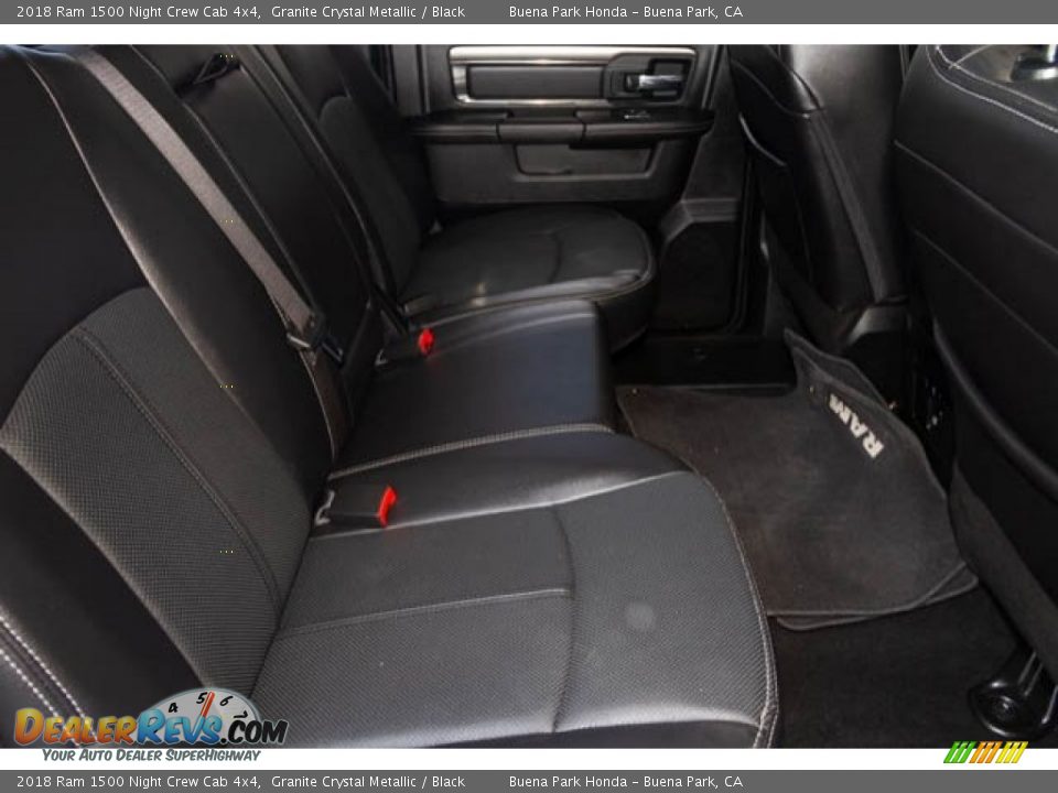 2018 Ram 1500 Night Crew Cab 4x4 Granite Crystal Metallic / Black Photo #23