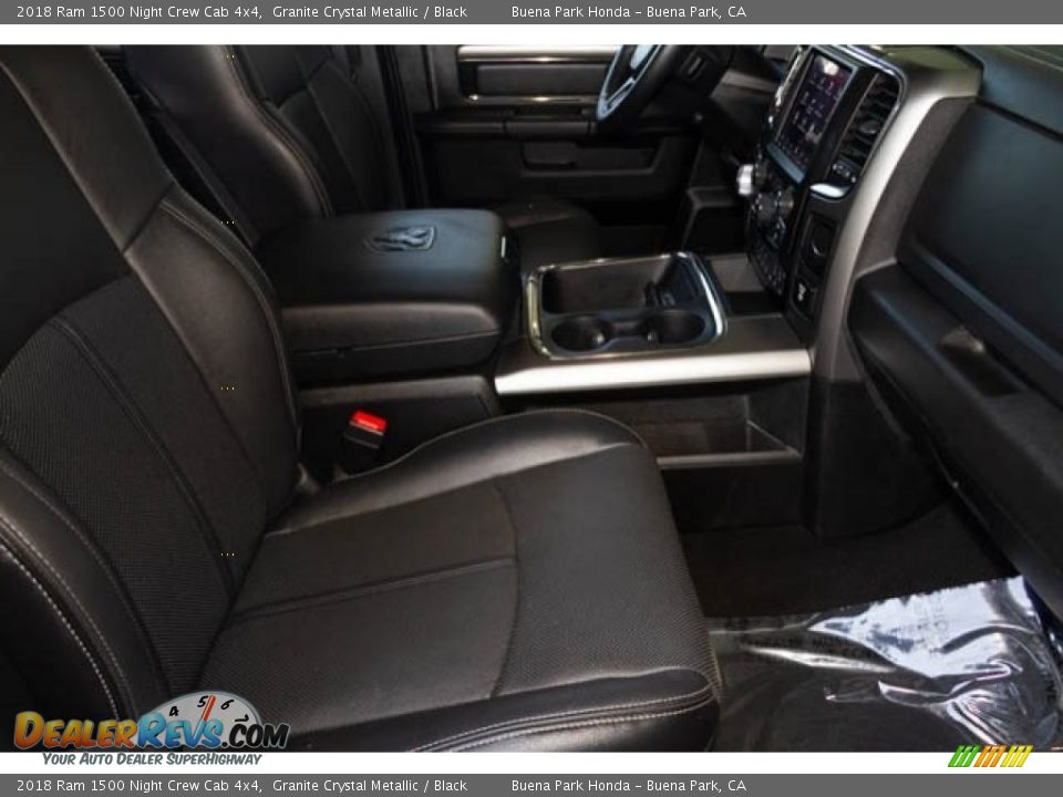 2018 Ram 1500 Night Crew Cab 4x4 Granite Crystal Metallic / Black Photo #25