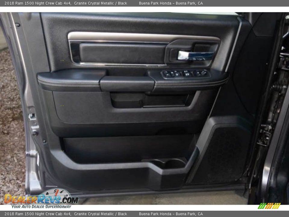 2018 Ram 1500 Night Crew Cab 4x4 Granite Crystal Metallic / Black Photo #31