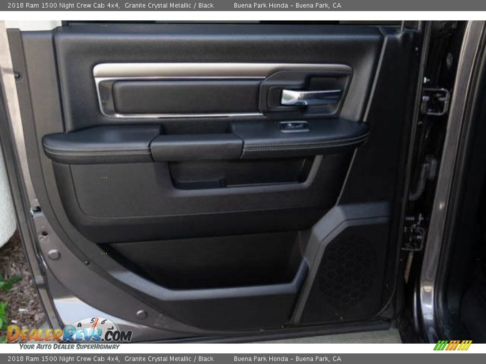2018 Ram 1500 Night Crew Cab 4x4 Granite Crystal Metallic / Black Photo #33