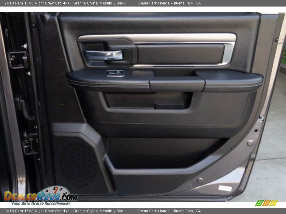 2018 Ram 1500 Night Crew Cab 4x4 Granite Crystal Metallic / Black Photo #34