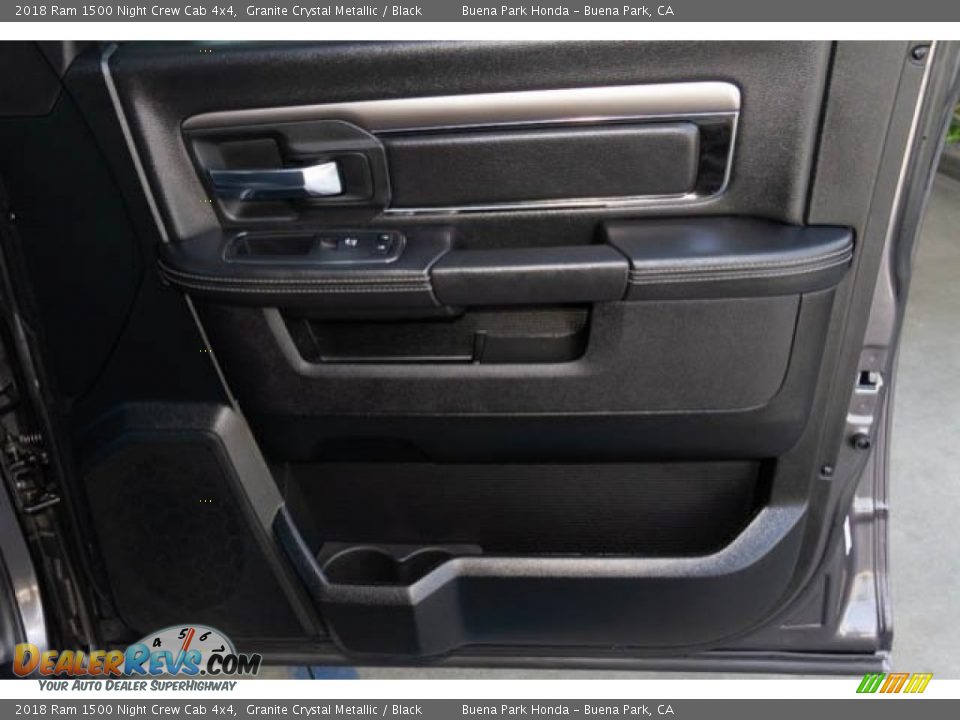 2018 Ram 1500 Night Crew Cab 4x4 Granite Crystal Metallic / Black Photo #35