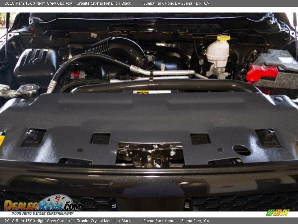 2018 Ram 1500 Night Crew Cab 4x4 Granite Crystal Metallic / Black Photo #36