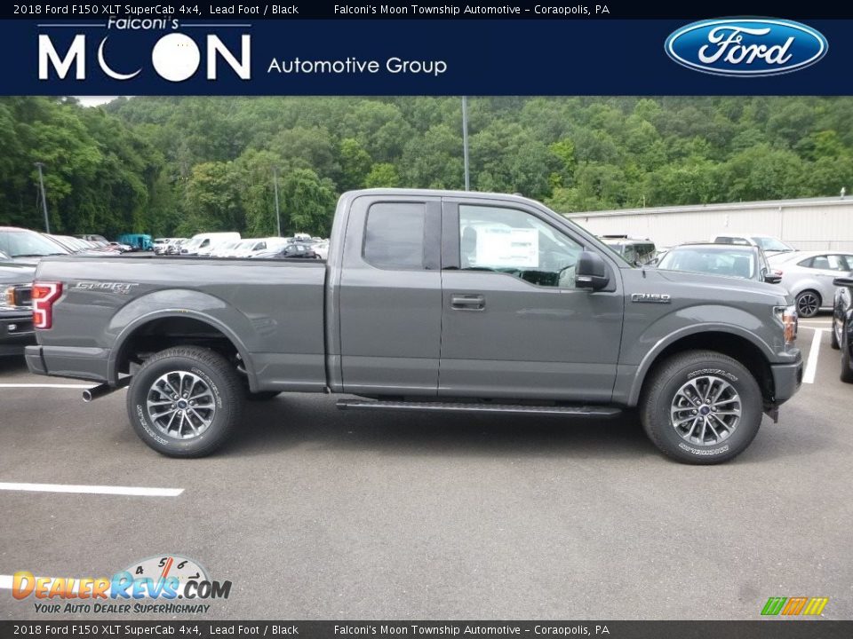2018 Ford F150 XLT SuperCab 4x4 Lead Foot / Black Photo #1