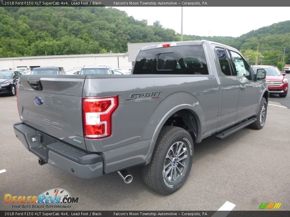2018 Ford F150 XLT SuperCab 4x4 Lead Foot / Black Photo #2