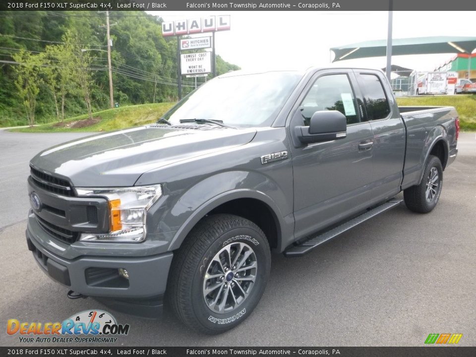 2018 Ford F150 XLT SuperCab 4x4 Lead Foot / Black Photo #5