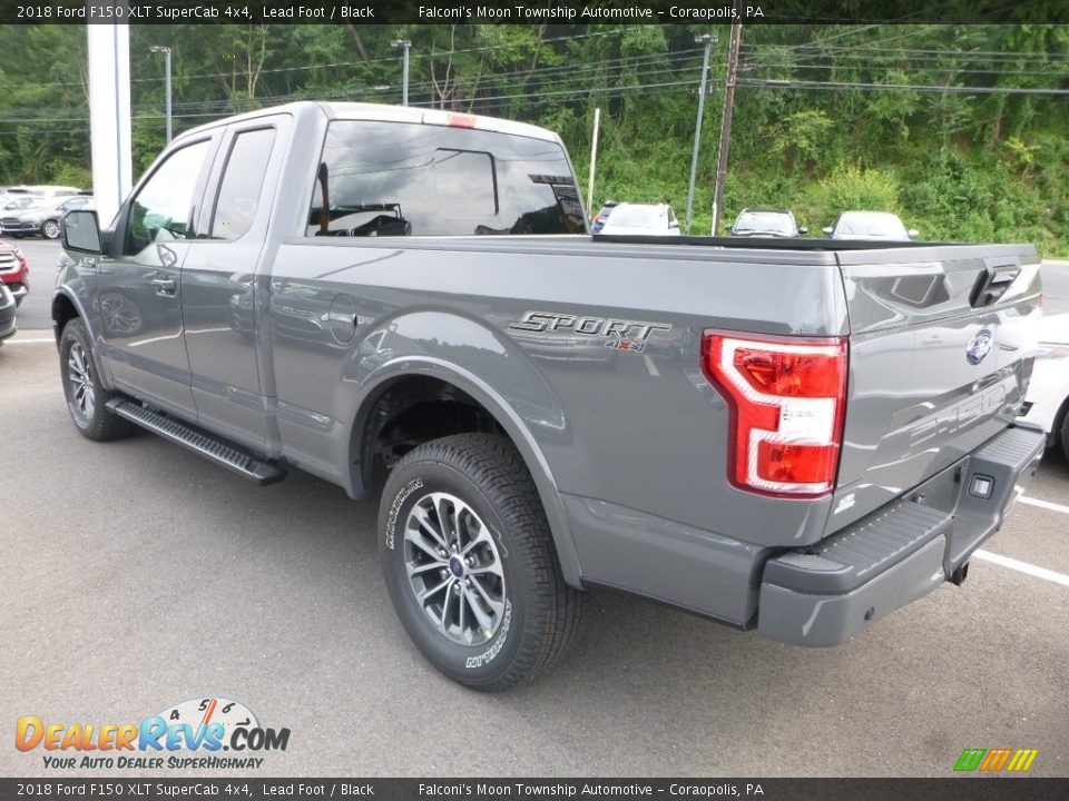 2018 Ford F150 XLT SuperCab 4x4 Lead Foot / Black Photo #6