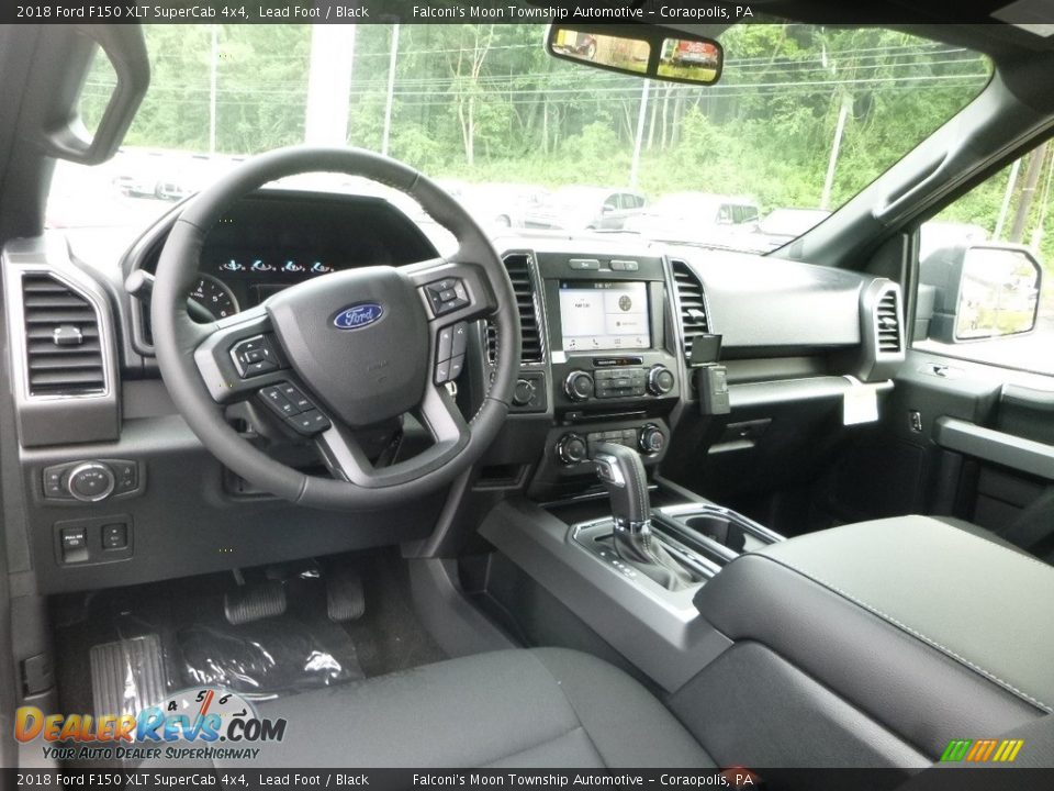 2018 Ford F150 XLT SuperCab 4x4 Lead Foot / Black Photo #9