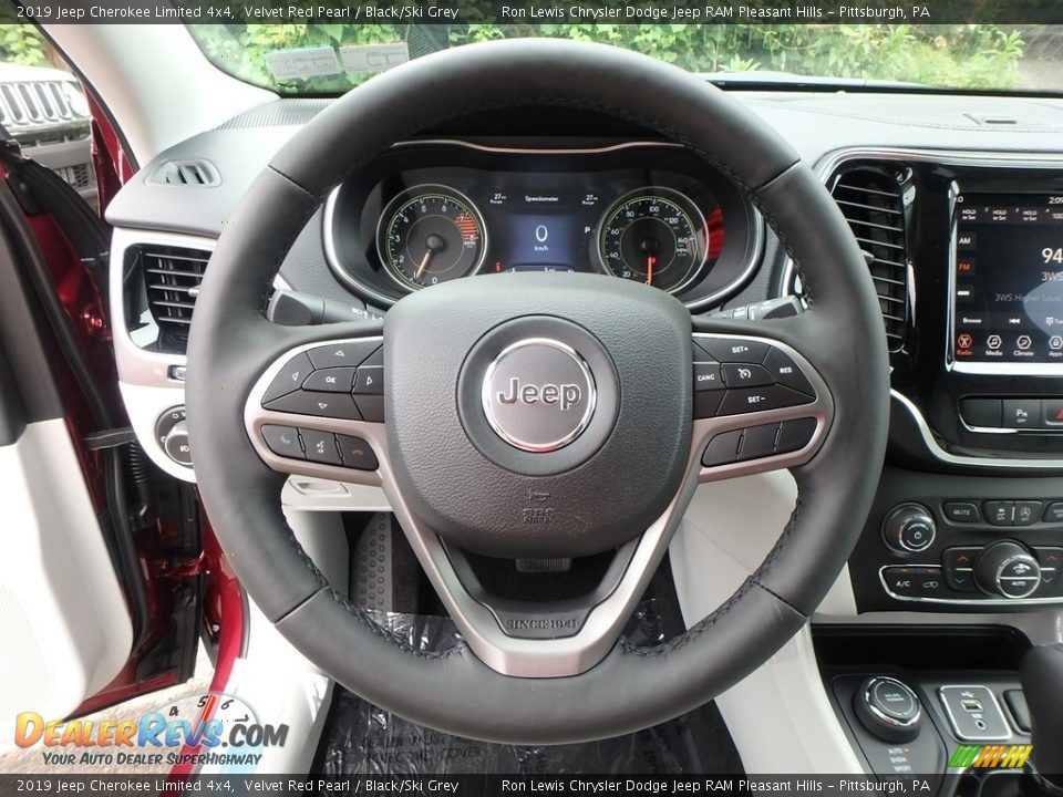 2019 Jeep Cherokee Limited 4x4 Velvet Red Pearl / Black/Ski Grey Photo #19