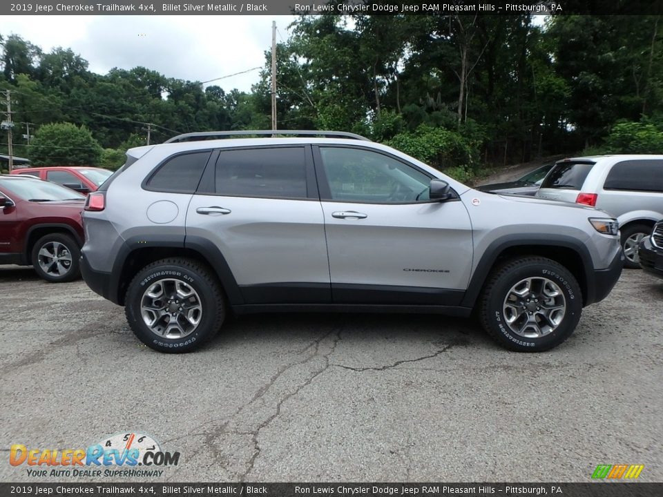 2019 Jeep Cherokee Trailhawk 4x4 Billet Silver Metallic / Black Photo #6