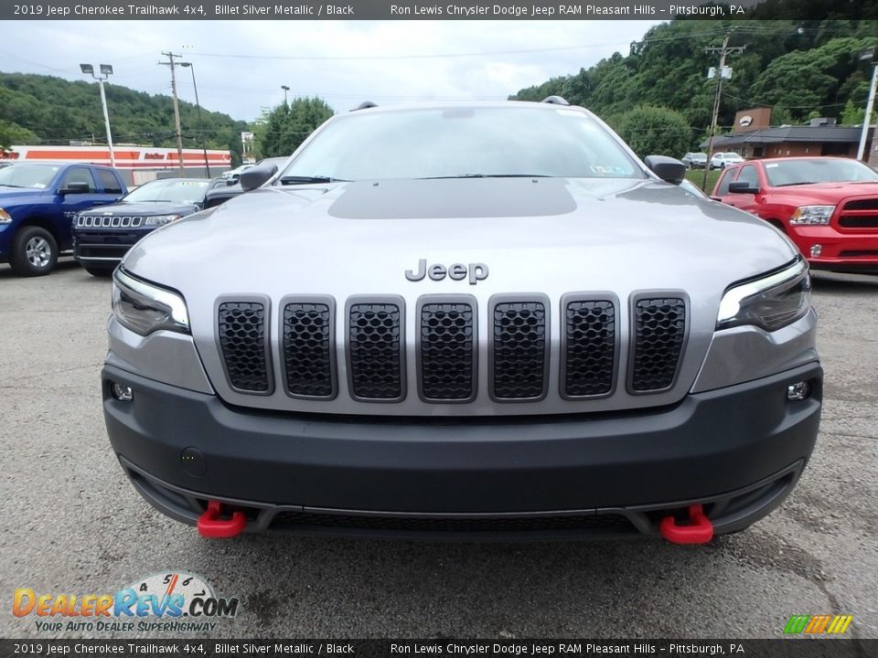 2019 Jeep Cherokee Trailhawk 4x4 Billet Silver Metallic / Black Photo #8