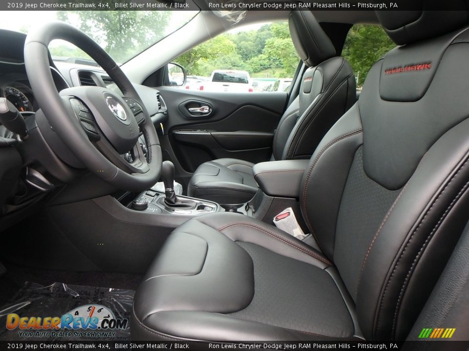 Front Seat of 2019 Jeep Cherokee Trailhawk 4x4 Photo #10