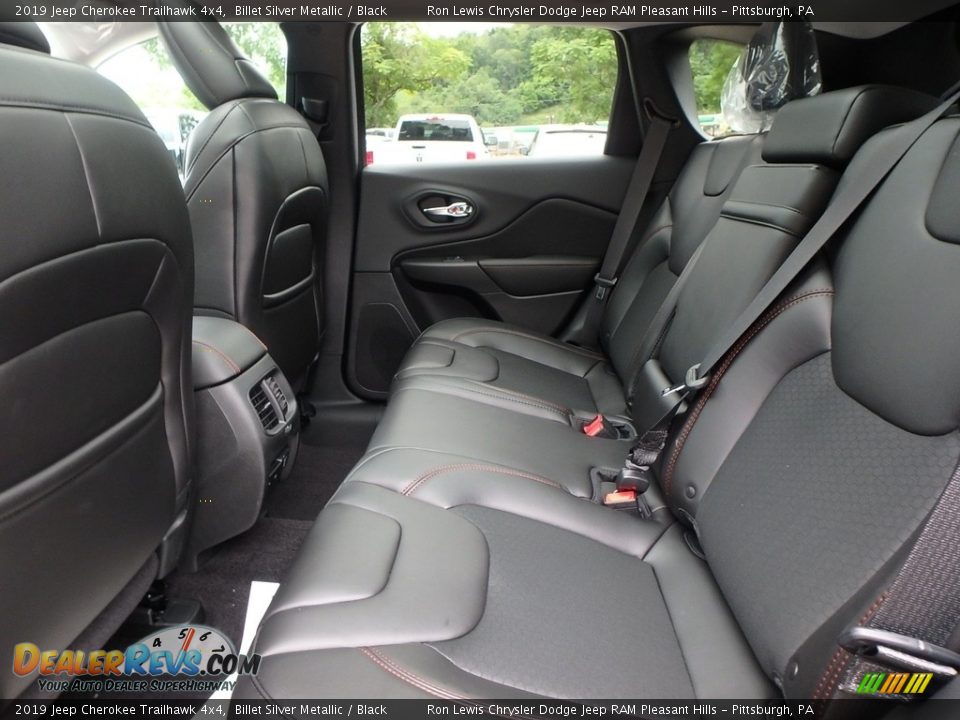 Rear Seat of 2019 Jeep Cherokee Trailhawk 4x4 Photo #11