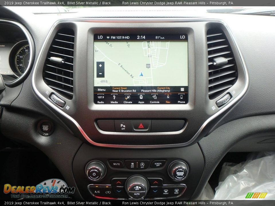 2019 Jeep Cherokee Trailhawk 4x4 Billet Silver Metallic / Black Photo #17