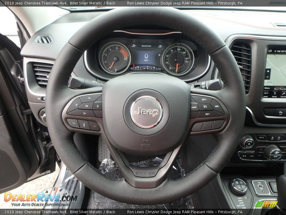 2019 Jeep Cherokee Trailhawk 4x4 Billet Silver Metallic / Black Photo #20