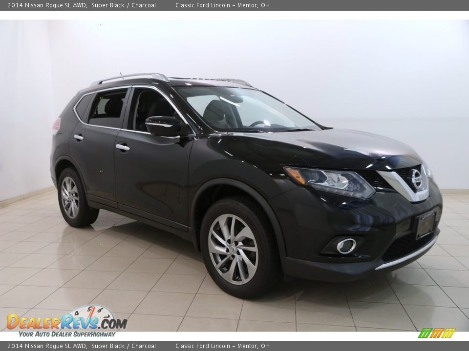 2014 Nissan Rogue SL AWD Super Black / Charcoal Photo #1