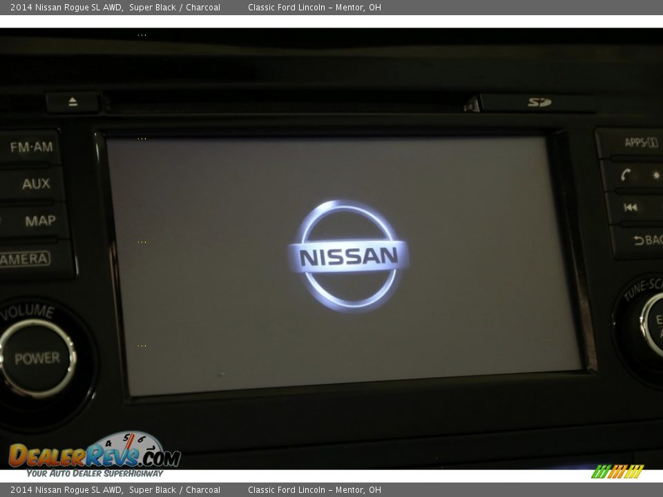 2014 Nissan Rogue SL AWD Super Black / Charcoal Photo #14
