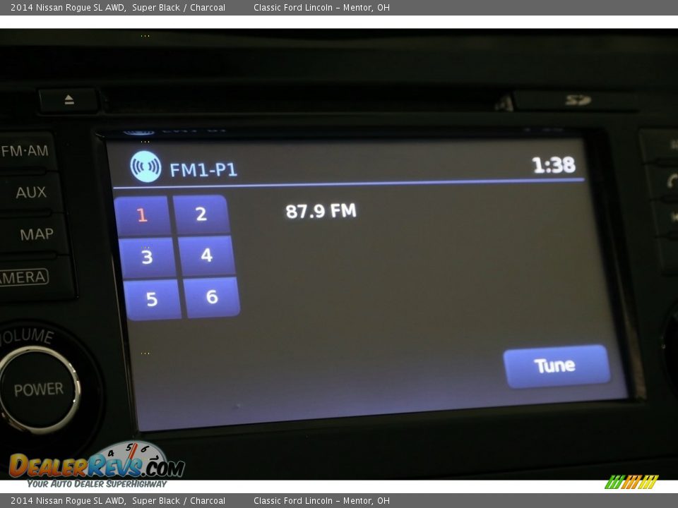 2014 Nissan Rogue SL AWD Super Black / Charcoal Photo #15