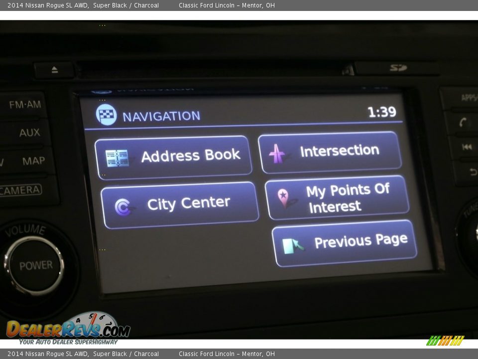 2014 Nissan Rogue SL AWD Super Black / Charcoal Photo #17