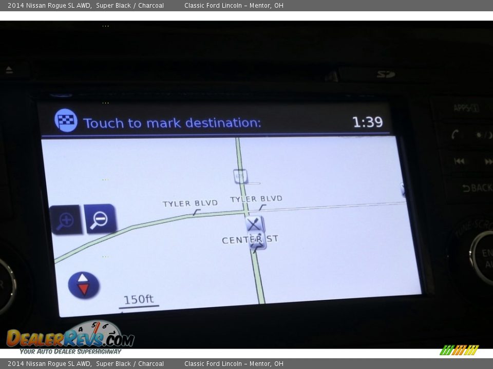 2014 Nissan Rogue SL AWD Super Black / Charcoal Photo #18