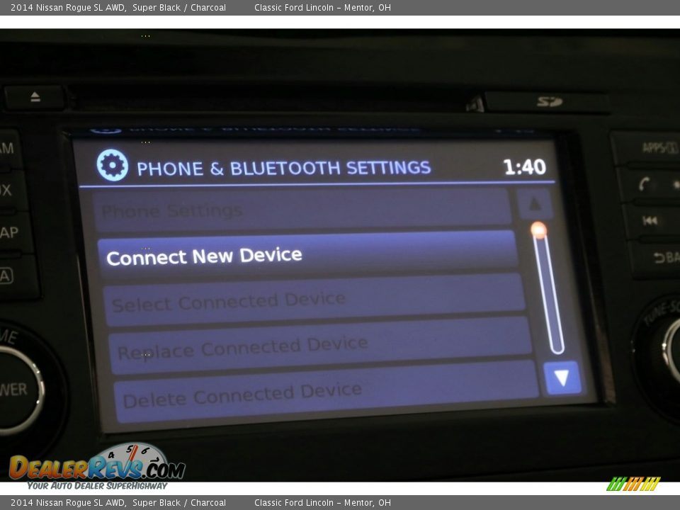 2014 Nissan Rogue SL AWD Super Black / Charcoal Photo #20