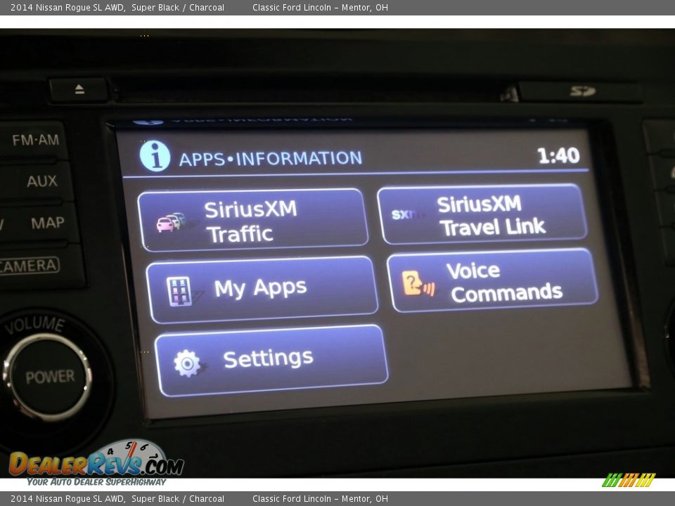 2014 Nissan Rogue SL AWD Super Black / Charcoal Photo #21