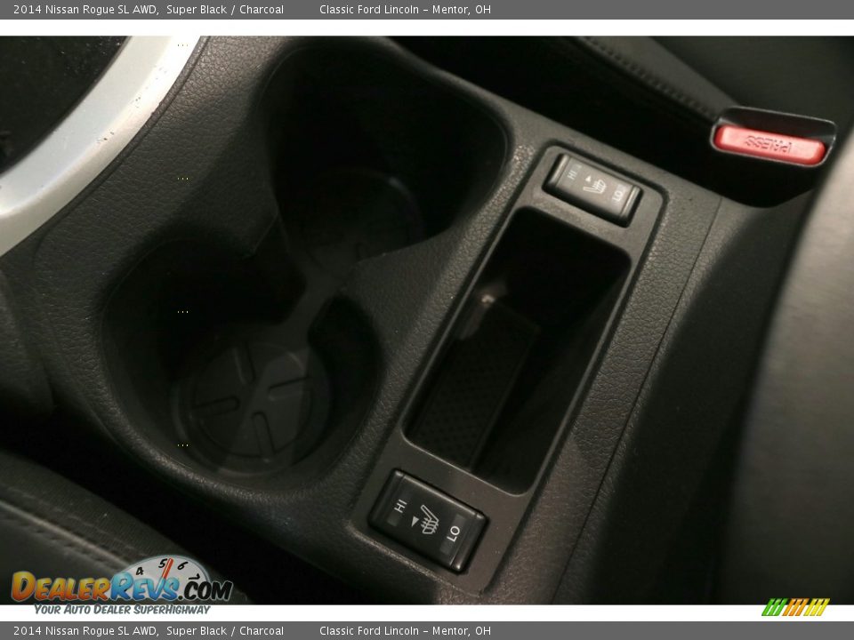 2014 Nissan Rogue SL AWD Super Black / Charcoal Photo #25