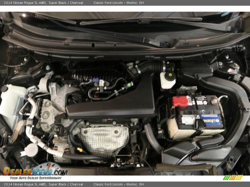 2014 Nissan Rogue SL AWD Super Black / Charcoal Photo #34