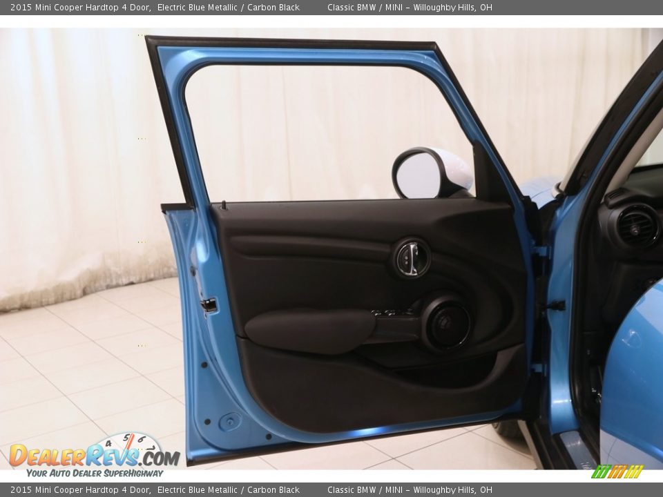 2015 Mini Cooper Hardtop 4 Door Electric Blue Metallic / Carbon Black Photo #4