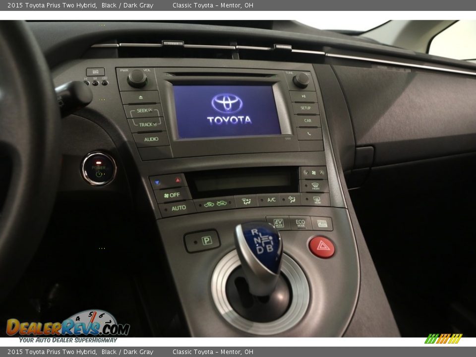 2015 Toyota Prius Two Hybrid Black / Dark Gray Photo #9