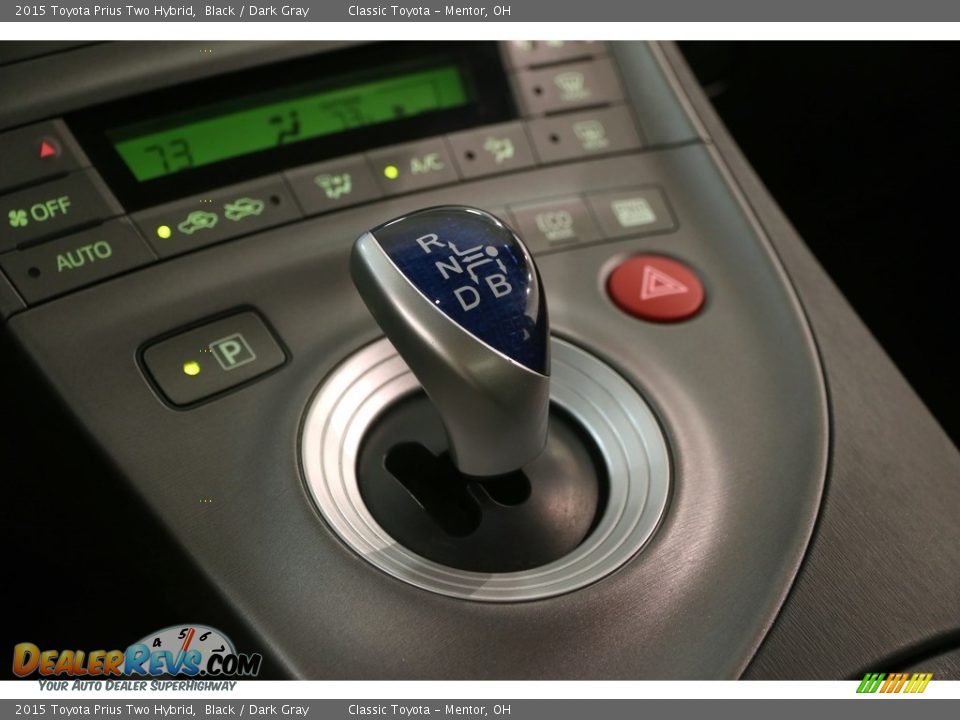 2015 Toyota Prius Two Hybrid Black / Dark Gray Photo #16