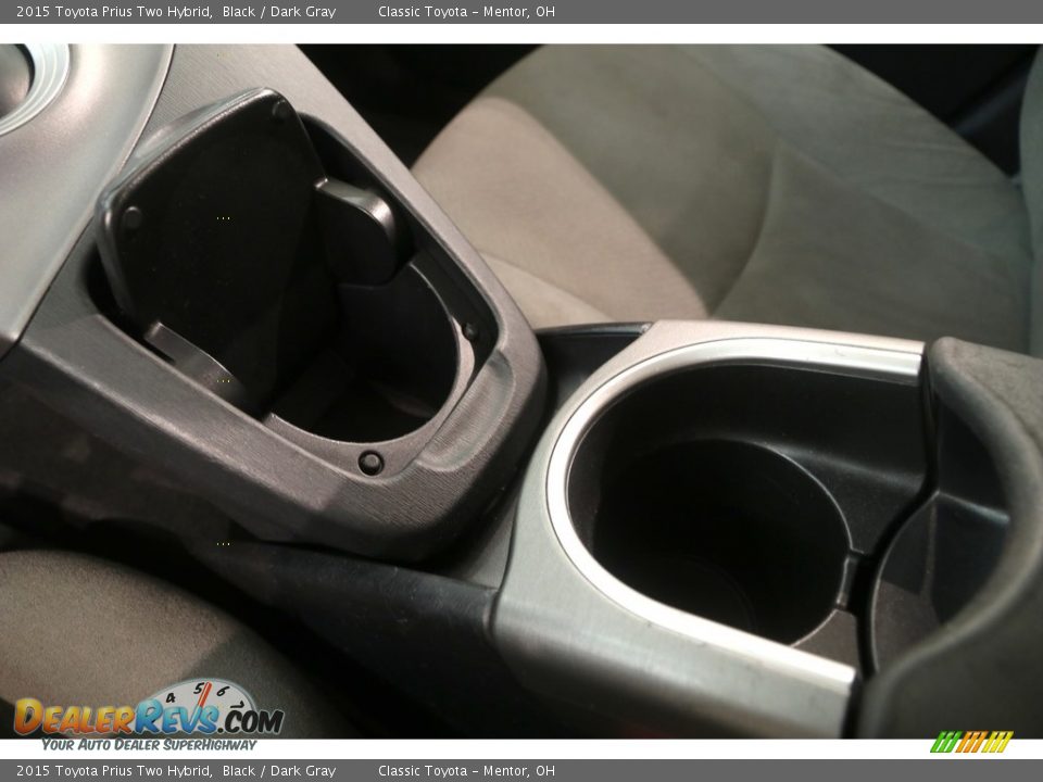 2015 Toyota Prius Two Hybrid Black / Dark Gray Photo #17