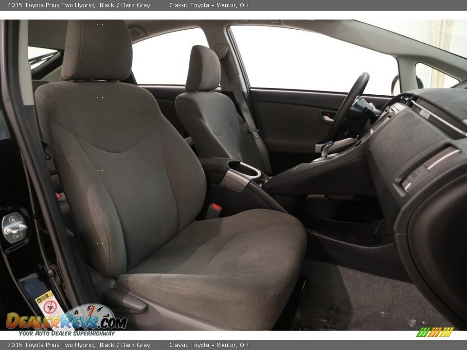 2015 Toyota Prius Two Hybrid Black / Dark Gray Photo #18