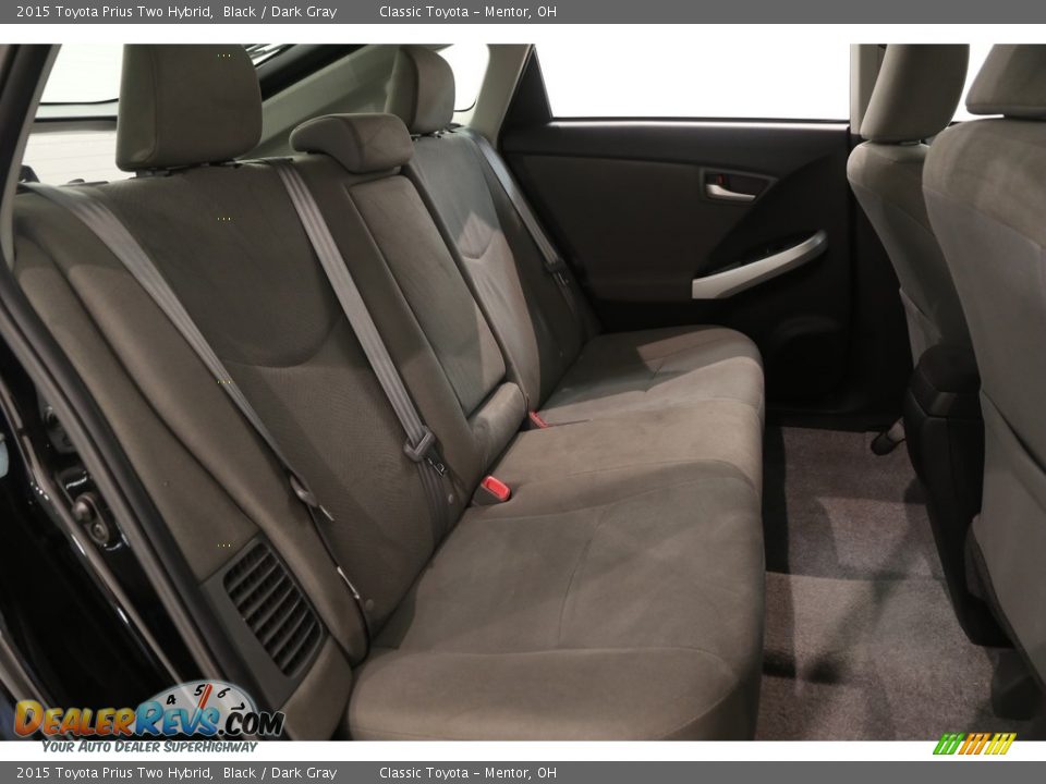 2015 Toyota Prius Two Hybrid Black / Dark Gray Photo #19