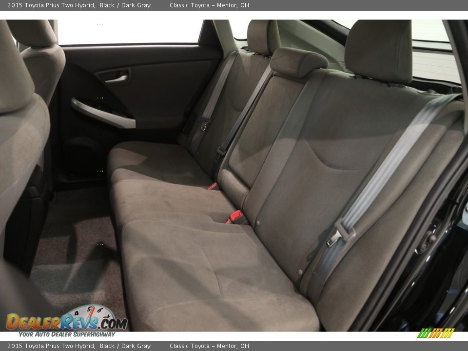 2015 Toyota Prius Two Hybrid Black / Dark Gray Photo #20