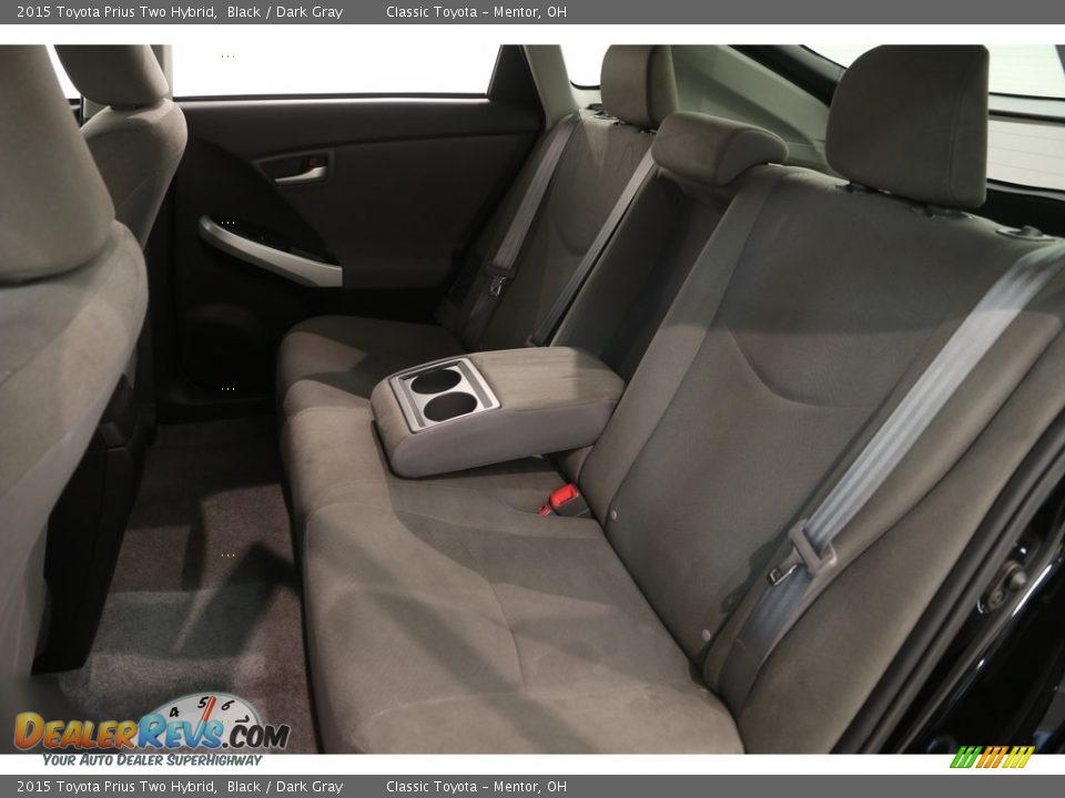 2015 Toyota Prius Two Hybrid Black / Dark Gray Photo #21