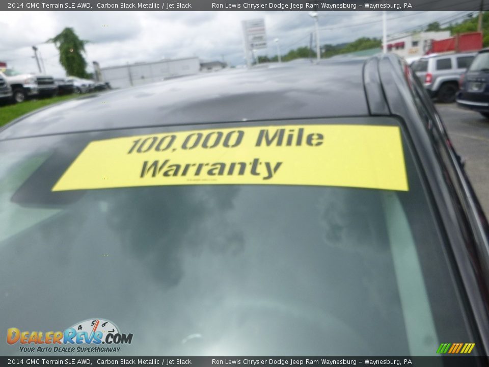 2014 GMC Terrain SLE AWD Carbon Black Metallic / Jet Black Photo #13