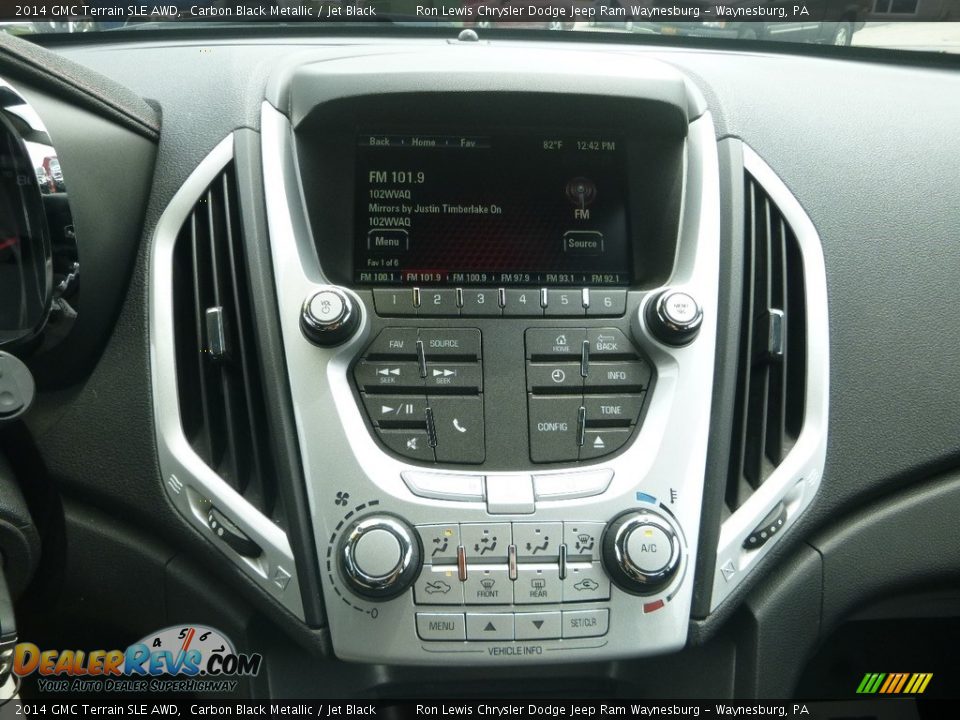 2014 GMC Terrain SLE AWD Carbon Black Metallic / Jet Black Photo #17