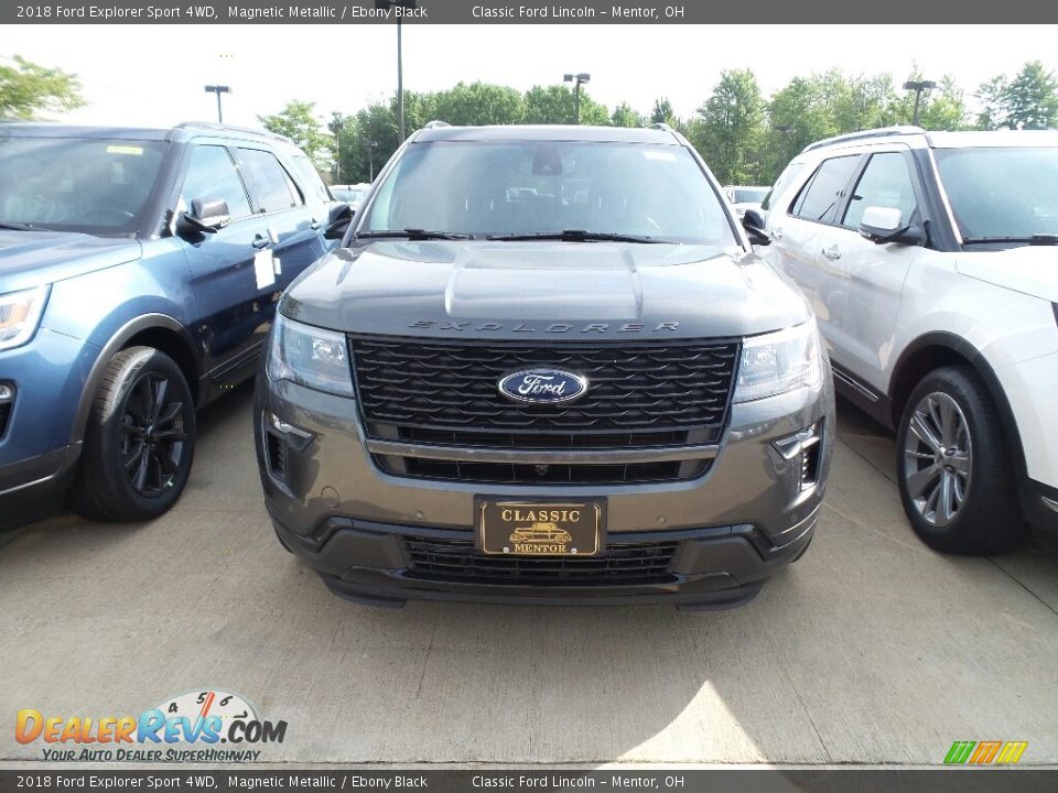 2018 Ford Explorer Sport 4WD Magnetic Metallic / Ebony Black Photo #2