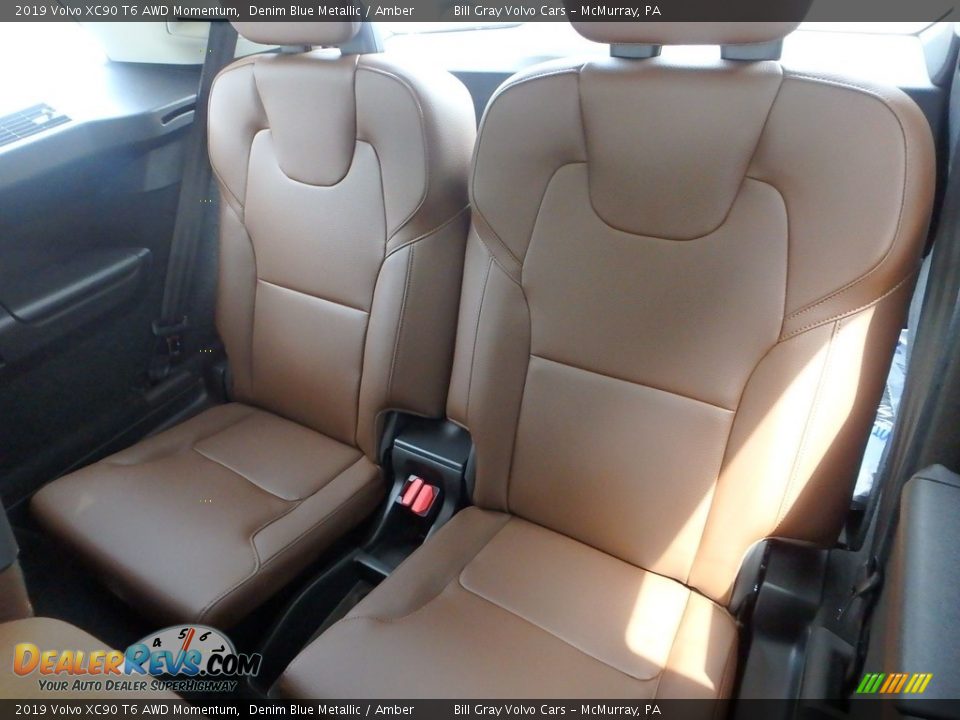 2019 Volvo XC90 T6 AWD Momentum Denim Blue Metallic / Amber Photo #9