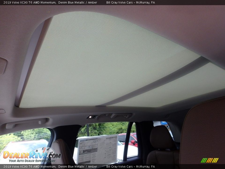 2019 Volvo XC90 T6 AWD Momentum Denim Blue Metallic / Amber Photo #13