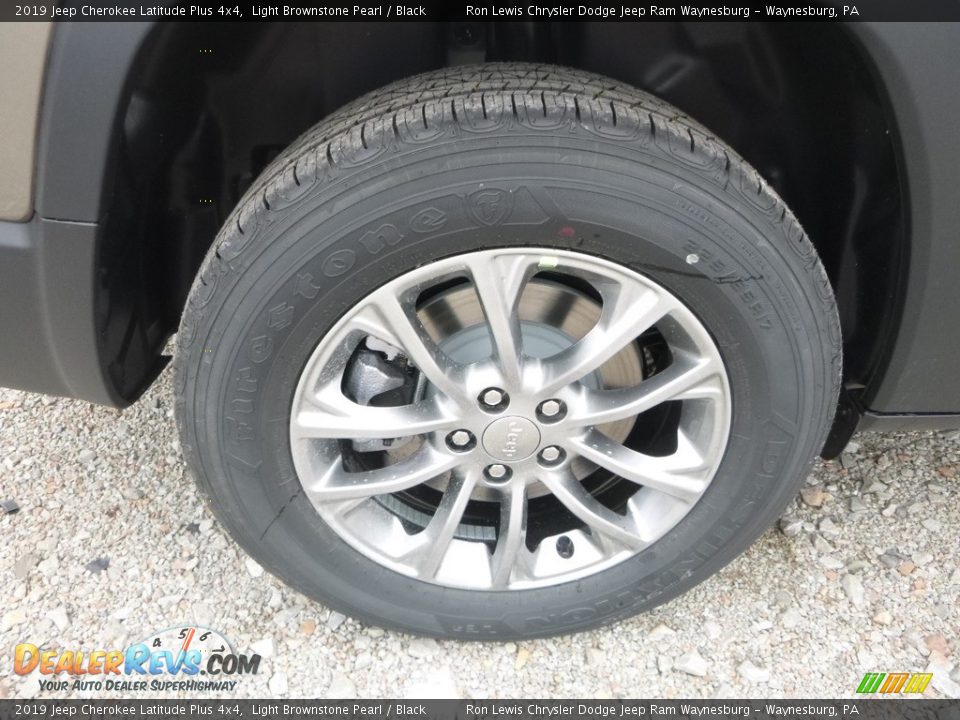 2019 Jeep Cherokee Latitude Plus 4x4 Light Brownstone Pearl / Black Photo #9