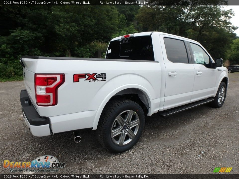 2018 Ford F150 XLT SuperCrew 4x4 Oxford White / Black Photo #2