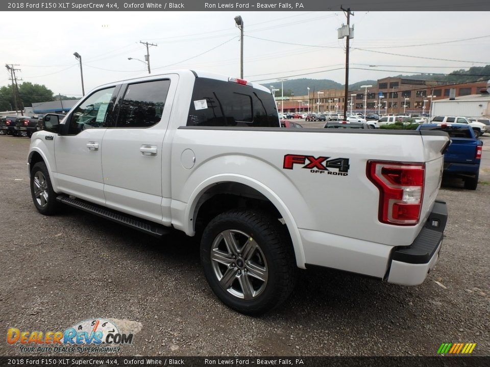 2018 Ford F150 XLT SuperCrew 4x4 Oxford White / Black Photo #4