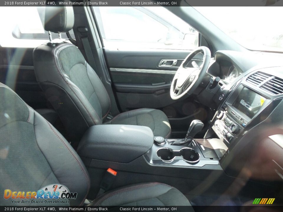 2018 Ford Explorer XLT 4WD White Platinum / Ebony Black Photo #4