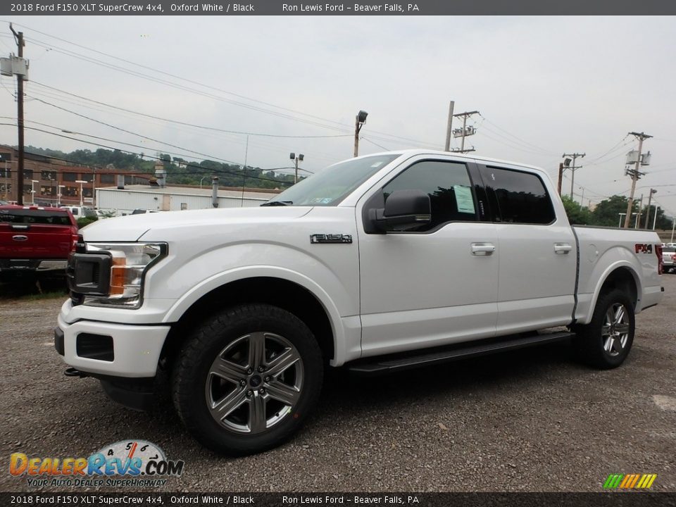 2018 Ford F150 XLT SuperCrew 4x4 Oxford White / Black Photo #6