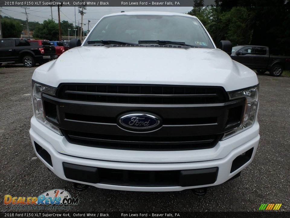 2018 Ford F150 XLT SuperCrew 4x4 Oxford White / Black Photo #7