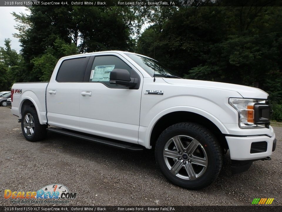 2018 Ford F150 XLT SuperCrew 4x4 Oxford White / Black Photo #8