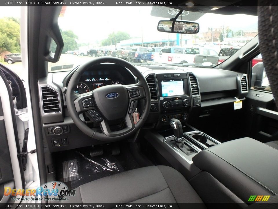 2018 Ford F150 XLT SuperCrew 4x4 Oxford White / Black Photo #12